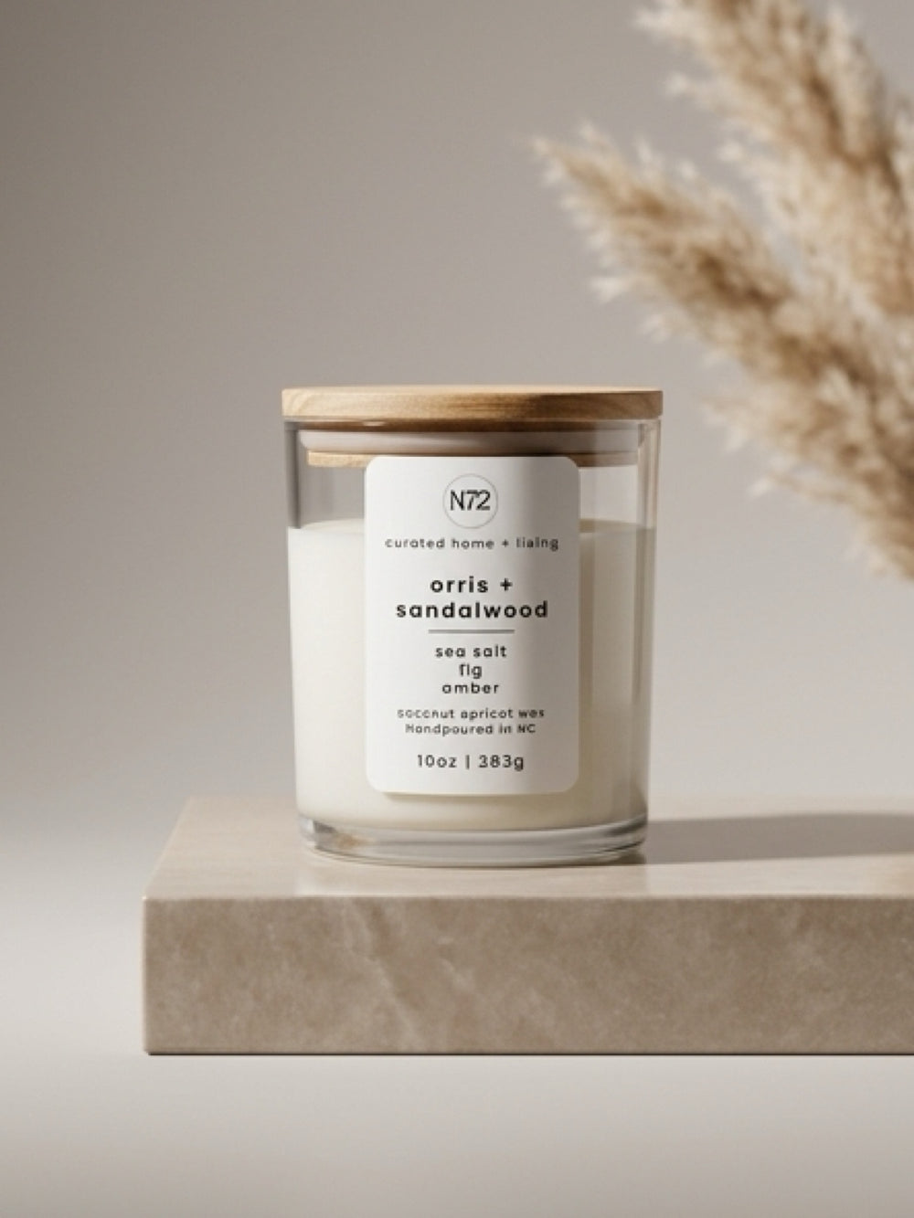 orris + sandalwood candle